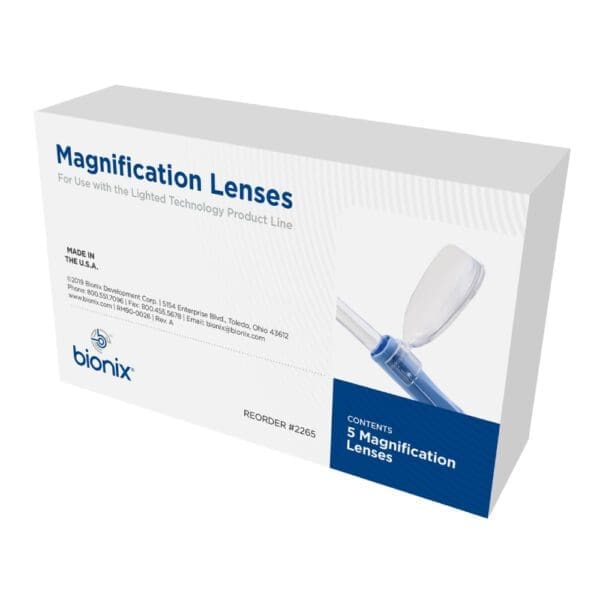 Bionix Magnification Lens showing high-quality optical glass and ergonomic design for medical examinations